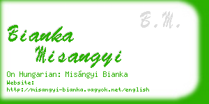 bianka misangyi business card