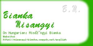 bianka misangyi business card